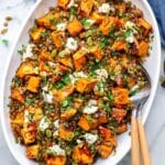 Healthy Lentil Sweet Potato Salad (High-Fiber and Protein) Recipe