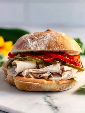 Slow Cooker Spicy Italian Chicken Sandwiches Recipe