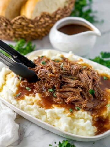 Slow Cooker Flank Steak with Garlic and Au Jus Recipe