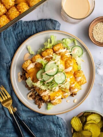 Big Mac Casserole with Tater Tots Recipe