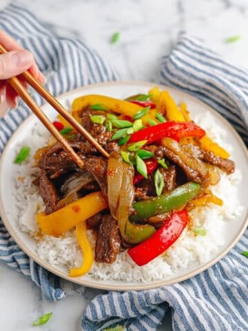 Flank Steak and Peppers Stir Fry Recipe