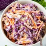 Greek Yogurt Cabbage Slaw (Creamy and Healthy) Recipe
