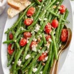 Green Bean Salad with Cherry Tomatoes, Feta, and Fresh Basil Recipe