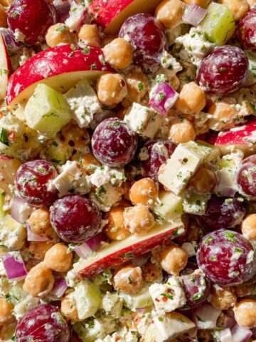 Chickpea Cranberry Salad with Creamy Feta Dressing Recipe