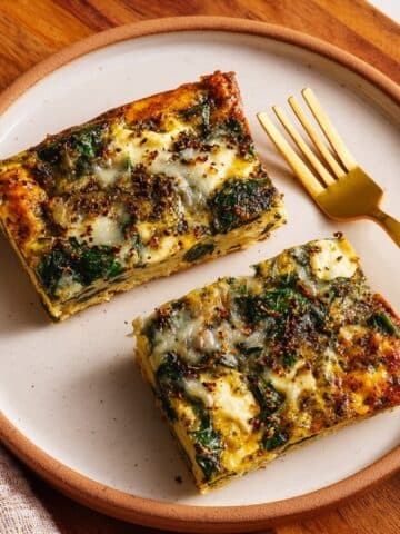 Spinach and Artichoke Egg Bars Recipe