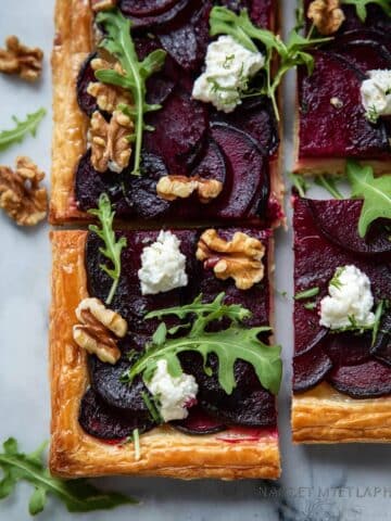 Goat's Cheese and Beetroot Tart Recipe