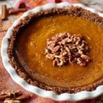 Pecan Crusted Caramel Pumpkin Pie Recipe
