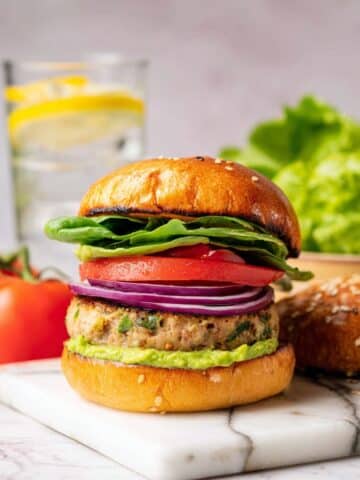 Spinach and Feta Turkey Burgers Recipe