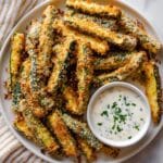 Baked Zucchini Fries with Lemon-Garlic Aioli Recipe