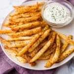 Baked Turnip Fries with Creamy Ranch Dip Recipe