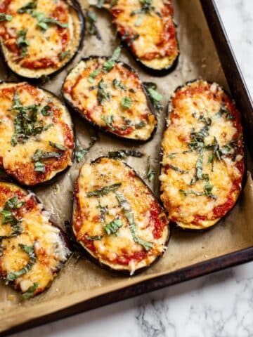 Low Carb Eggplant Pizza Recipe