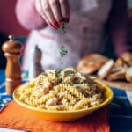 Creamy Smoked Salmon Fusilli Pasta - No Cheese Recipe