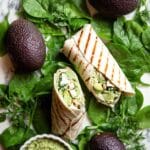 Easy Chicken Spinach Wraps with Avocado and Pesto Recipe