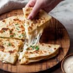 Cheesy Baked Bean Quesadillas With Sausages Recipe