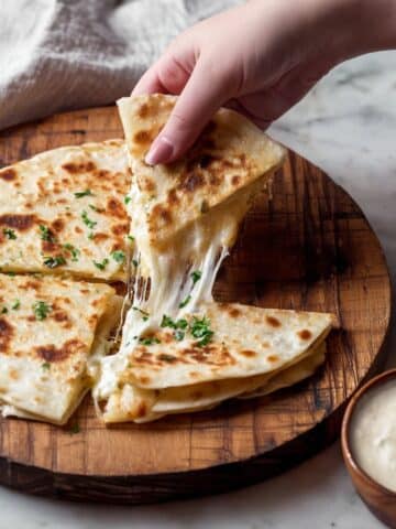 Cheesy Baked Bean Quesadillas With Sausages Recipe