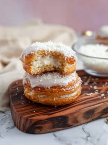 London Cheesecake Pastry Bites with Jam, Frangipane, and Coconut Recipe