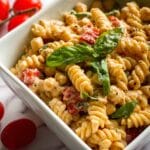 Baked Feta Pasta with Chickpeas and Cherry Tomatoes Recipe