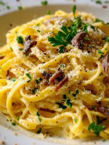 Fettuccine with Spicy Anchovy Bread Crumbs Recipe