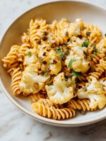 Fusilli with Roasted Cauliflower, Capers, and Lemon Recipe