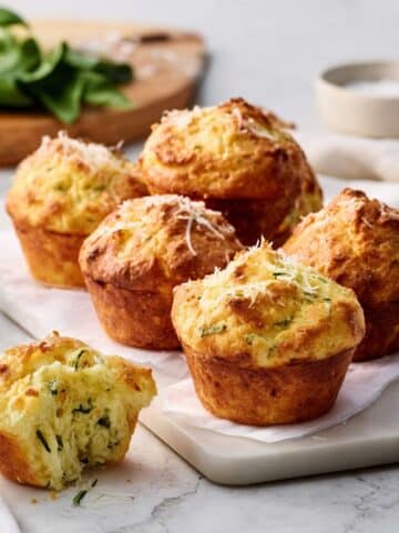 Zucchini Muffins with Emmental Cheese Recipe