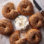 Whole Wheat Bagels with Sesame, Poppy Seeds, and Seasoned Crust Recipe