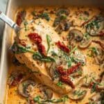 Creamy Baked Tuscan Chicken Recipe
