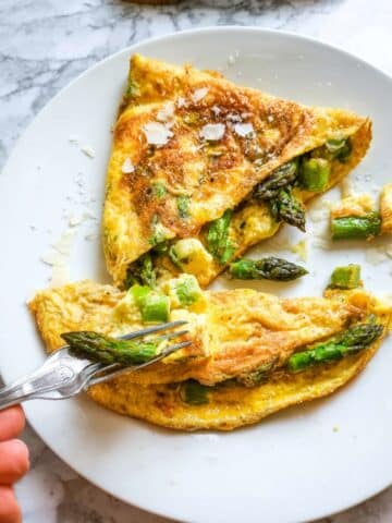 Asparagus Omelette with Parmesan Recipe