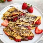 Strawberry Nutella Crepes Recipe