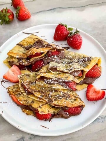 Strawberry Nutella Crepes Recipe