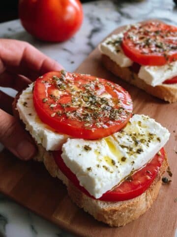 Tomato and Feta Toast Recipe