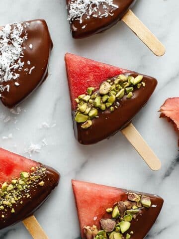 Dark Chocolate Dipped Watermelon Recipe