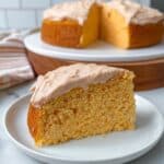 Pumpkin Angel Food Cake with Cinnamon Icing Recipe