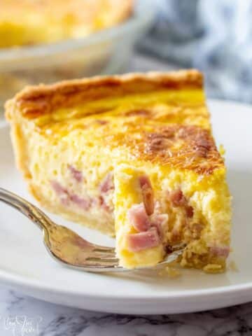 Keto Ham and Cheddar Quiche Recipe