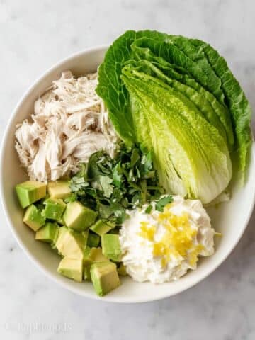 Creamy Chicken Salad with Avocado and Basil Recipe