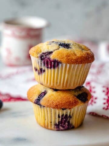 Eggless Blueberry Muffins Recipe