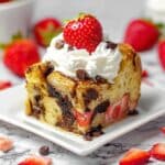 Chocolate Strawberry French Toast Bake Recipe