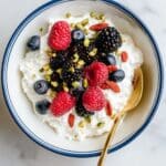 Cottage Cheese Breakfast Bowls with Berries, Nuts, and Honey Recipe