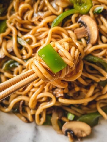 Vegetarian Stir Fry Udon Noodles Recipe