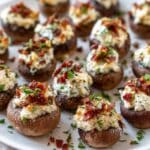 Stuffed Mushrooms with Bacon, Cream Cheese, and Parmesan Recipe