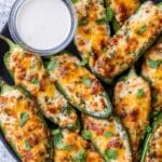 Baked Jalapeno Poppers with Cream Cheese, Bacon, and Cheddar Recipe