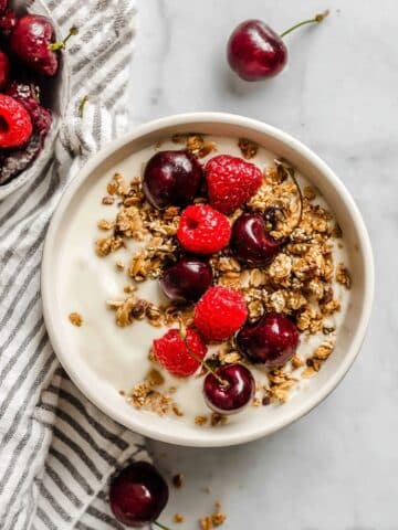 Whipped Cottage Cheese with Honey, Berries, and Granola Recipe