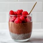 Chocolate Chia Seed Pudding with Raspberries Recipe