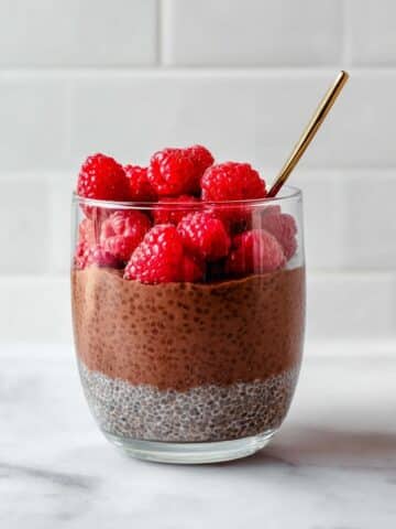 Chocolate Chia Seed Pudding with Raspberries Recipe