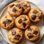 Banana Oat Muffins with Dark Chocolate Chips Recipe