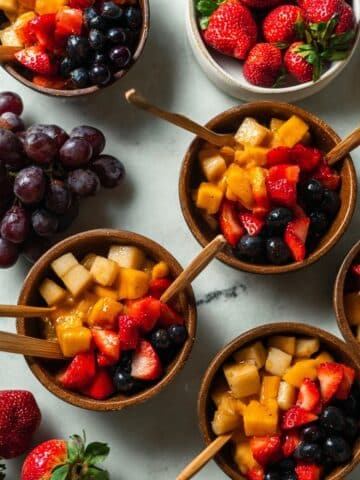 Fruit Chaat with Crispy Potatoes and Chaat Spices Recipe