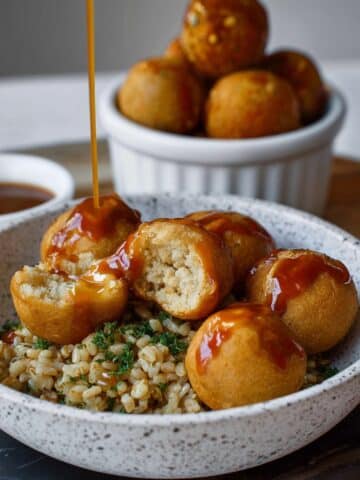 Vegan Tofu Chicken Balls with Sweet and Sour Sauce Recipe