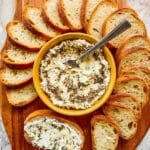 Baked Goat Cheese with Italian Seasoning and French Bread Recipe
