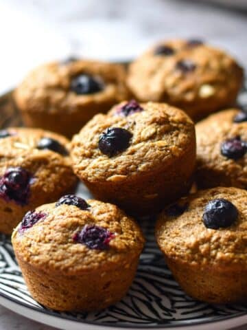 Blueberry Hemp Flaxseed Muffins Recipe