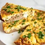Ricotta and Tuna Frittata with Capers and Arugula Recipe