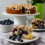 Blueberry Lemon Sour Cream Coffee Cake with Streusel Topping Recipe